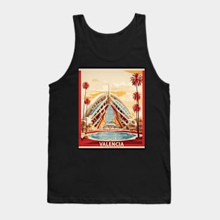 City of Arts and Sciences Valencia Spain Travel Tourism Retro Vintage Tank Top